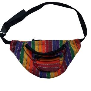 Rainbow Multicolored Stripe Fanny Pack